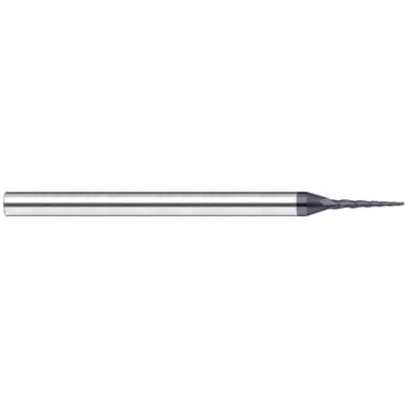 Miniature End Mill - Tapered - Square, 0.0750, Included Angle: 6 Degrees